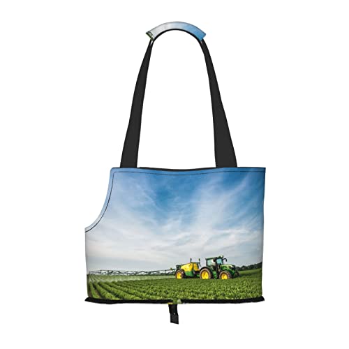 Traktor Farm Haustier Schultertasche Haustier Handtasche Tragbare Faltbare Haustier Sling Tragetasche Handtasche für kleine Haustiere Outdoor Einkaufen Reisen von ASEELO