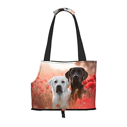 Weiße Labrador-Haustier-Tragetasche, tragbare kleine Hunde/Katzen, weiche Seiten-Tragetasche mit verstellbarem Sicherheitsgurt, für U-Bahn/Einkaufen/Wandern/Reisen Weiße Labrador-Haustier-Tragetasche, tragbare kleine Hunde/Katzen, weiche Seiten-Tragetasche mit verstellbarem Sicherheitsgurt, für U-Bahn/Einkaufen/Wandern/Reisen von ASEELO