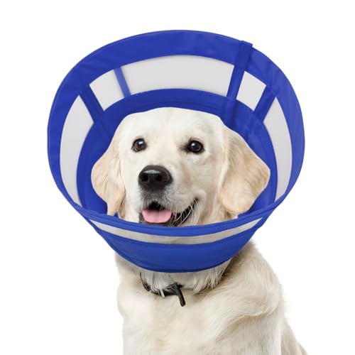 ASENKU Halskrause Hund, Atmungsaktive Schutzkragen Kragen Hund Weich,Einstellbarer Hundekragen Leckschutz, Leicht Haustier Elisabethanischer, Halskrausen für Hunde Nach Op ASENKU Halskrause Hund, Atmungsaktive Schutzkragen Kragen Hund Weich,Einstellbarer Hundekragen Leckschutz, Leicht Haustier Elisabethanischer, Halskrausen für Hunde Nach Op von ASENKU