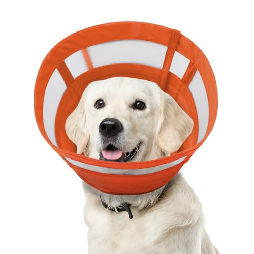 ASENKU Halskrause Hund, Atmungsaktive Schutzkragen Kragen Hund Weich,Einstellbarer Hundekragen Leckschutz, Leicht Haustier Elisabethanischer, Halskrausen für Hunde Nach Op ASENKU Halskrause Hund, Atmungsaktive Schutzkragen Kragen Hund Weich,Einstellbarer Hundekragen Leckschutz, Leicht Haustier Elisabethanischer, Halskrausen für Hunde Nach Op von ASENKU