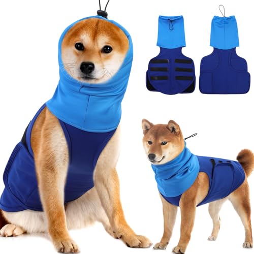 ASENKU Hunde-Angstweste, beruhigende Weste für Hunde, Linderungsshirt für Gewitter, Feuerwerk, Lärm, hält das Haustier ruhig ohne Medizin und Training, Angstberuhigungsweste für kleine, mittelgroße von ASENKU