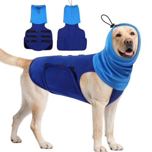 ASENKU Hunde-Angstweste, beruhigende Weste für Hunde, Linderungsshirt für Gewitter, Feuerwerk, Lärm, hält das Haustier ruhig ohne Medizin und Training, Angstberuhigungsweste für kleine, mittelgroße von ASENKU