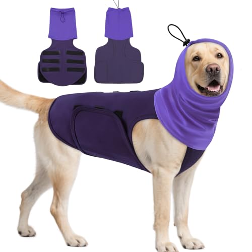 ASENKU Hunde-Angstweste, beruhigende Weste für Hunde, Linderungsshirt für Gewitter, Feuerwerk, Lärm, hält das Haustier ruhig ohne Medizin und Training, Angstberuhigungsweste für kleine, mittelgroße von ASENKU