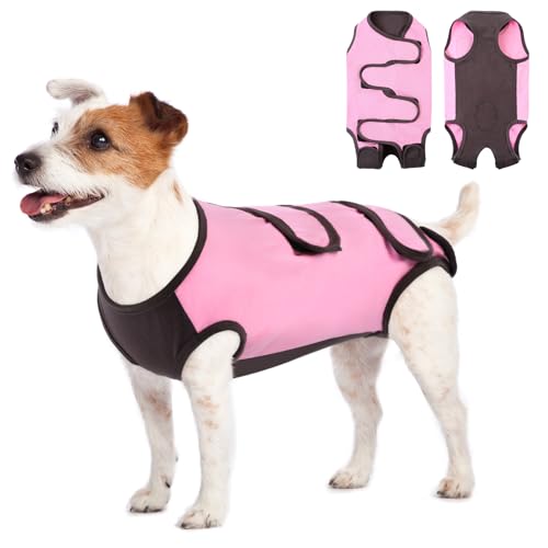 ASENKU Hundebody Nach Op, Hundebody Nach Kastration Hündin Rüde, Hundepyjama für Kleine, Mittlere und Große Hunde,Erholungsanzug nach Operation, Anti-Lecken, Wundschutz, Kegel-Alternative, Rosa, XS ASENKU Hundebody Nach Op, Hundebody Nach Kastration Hündin Rüde, Hundepyjama für Kleine, Mittlere und Große Hunde,Erholungsanzug nach Operation, Anti-Lecken, Wundschutz, Kegel-Alternative, Rosa, XS von ASENKU