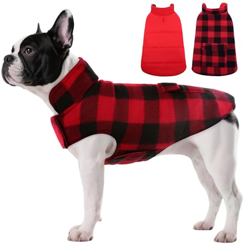 ASENKU Hundemantel für Kleine Hunde XS,Warme Hundemantel Winter, Fleece Hundejacke Reversible wasserdichte Winddichte Kalte Wetter Winterjacken & Wintermäntel mit Geschirr Loch ASENKU Hundemantel für Kleine Hunde XS,Warme Hundemantel Winter, Fleece Hundejacke Reversible wasserdichte Winddichte Kalte Wetter Winterjacken & Wintermäntel mit Geschirr Loch von ASENKU