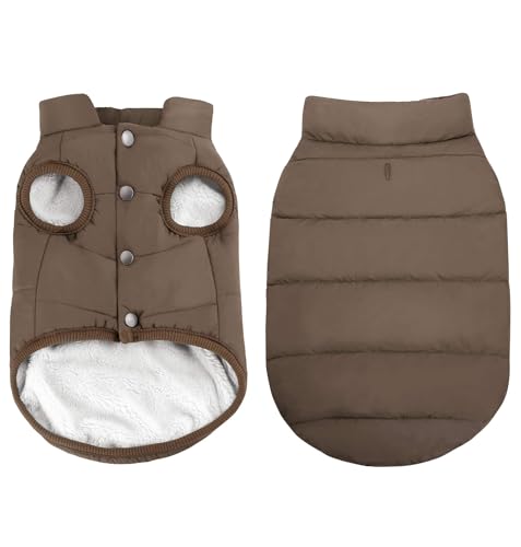 ASENKU Winddichte Hundejacke Winter wasserdichte Hundemantel Warme Hundeweste Kaltes Wetter Haustier Bekleidung mit 9-Lagen Fleece Gefüttert für Kleine Mittlere Große Hunde Kaffee 3XL ASENKU Winddichte Hundejacke Winter wasserdichte Hundemantel Warme Hundeweste Kaltes Wetter Haustier Bekleidung mit 9-Lagen Fleece Gefüttert für Kleine Mittlere Große Hunde Kaffee 3XL von ASENKU
