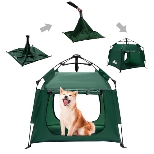 ASFANES Outdoor Wasserdichtes Haustier Automatisches Campingzelt, Pop-Up-Höhlenbett für Indoor-Katzen und kleine Hunde, tragbares Katzenhaus Hundehaus, Armeegrün ASFANES Outdoor Wasserdichtes Haustier Automatisches Campingzelt, Pop-Up-Höhlenbett für Indoor-Katzen und kleine Hunde, tragbares Katzenhaus Hundehaus, Armeegrün von ASFANES