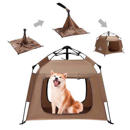 ASFANES Outdoor Wasserdichtes Haustier Automatisches Campingzelt, Pop-Up-Höhlenbett für Indoor-Katzen und kleine Hunde, tragbares Katzenhaus Hundehaus, Braun ASFANES Outdoor Wasserdichtes Haustier Automatisches Campingzelt, Pop-Up-Höhlenbett für Indoor-Katzen und kleine Hunde, tragbares Katzenhaus Hundehaus, Braun von ASFANES