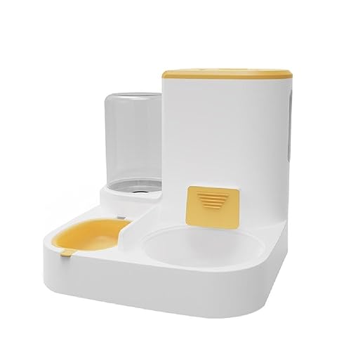 ASHLUYAK Automatischer Spender Wasser Katzenschüssel Automatische Fütterung für Haustiere Kapazität Trinkschale Katzenfutter Schüssel Transparente Fütterung Feeder Und 2 von ASHLUYAK