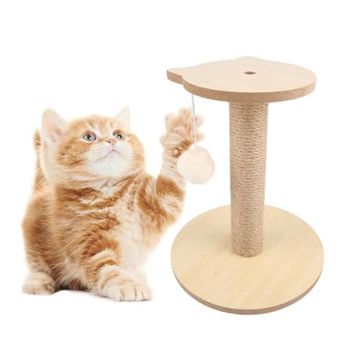 Kätzchen Katze Kratzbaum Schöne Furry Anhänger Sisal Seil Pfosten Zähne Reinigung Katze Kauen Spielzeug Geschenk Für Indoor Katze Kratzbaum Ersatz von ASHLUYAK