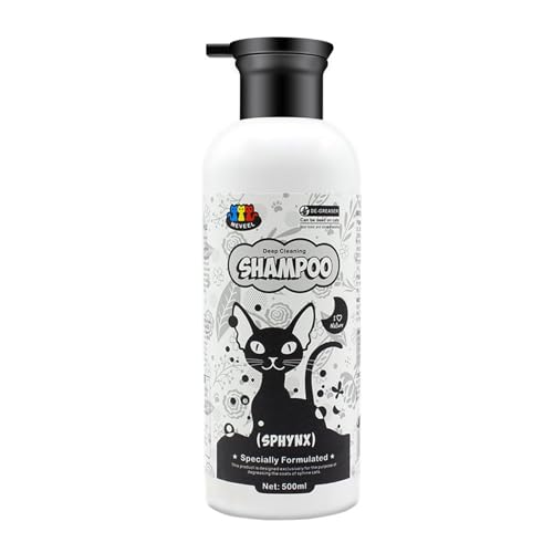 Sicheres Und Sanftes Badeshampoo Für Katzen 500 Ml Für Fettige Haut Shampoo Einfache Reinigung Praktische Badelösung Heimtierbedarf Für Katzenbad von ASHLUYAK