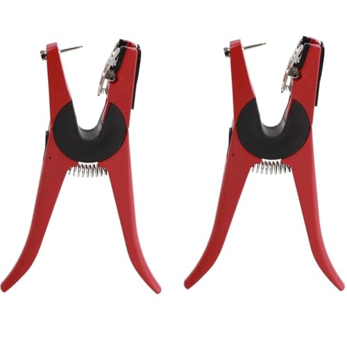 ASIAD Ohrmarkenzange Rinder,Für Schweine Und Rinder Mit Federclip,Ergonomischem Griff Und Ersatzstift Für Nutztiere(2 Pcs),24cm von ASIAD