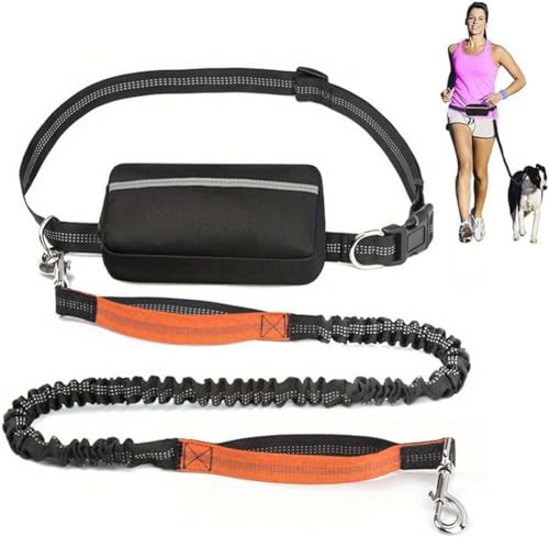 ASIAD Upliftjoys Dog Leash,Dog Running Lead,Dog Walking Belt Bag with Adjustable Waist Belt,Handles Elastic Leash for Running and Walking The Dogs,Reflective Design for Walking Running,Orange,A ASIAD Upliftjoys Dog Leash,Dog Running Lead,Dog Walking Belt Bag with Adjustable Waist Belt,Handles Elastic Leash for Running and Walking The Dogs,Reflective Design for Walking Running,Orange,A von ASIAD
