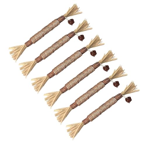 ASIRYVA Silvervine Katzenminze-Zahnspielzeug, 6 Stück, für Katzen im Innenbereich, Zahnreinigung und interaktives Spielen ASIRYVA Silvervine Katzenminze-Zahnspielzeug, 6 Stück, für Katzen im Innenbereich, Zahnreinigung und interaktives Spielen von ASIRYVA