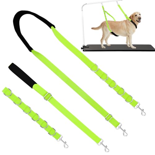 ASOCEA Hundepflege Bauchgurt Band Verstellbare Grooming Restraint Schlaufe Hundepflege Verlängerung Halter für Halskrause Fellpflege Tischarm-Zubehör für Kleine und Mittelgroße Hunde von ASOCEA