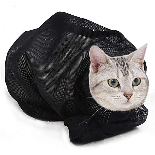 ASOCEA Katzen-Badetasche, verstellbar, Netztasche für die Fellpflege, atmungsaktive Duschtasche, Anti-Biss und Anti-Kratzer, zum Baden, Nageltrimmen, Injektion von Ohren, saubere Medizin ASOCEA Katzen-Badetasche, verstellbar, Netztasche für die Fellpflege, atmungsaktive Duschtasche, Anti-Biss und Anti-Kratzer, zum Baden, Nageltrimmen, Injektion von Ohren, saubere Medizin von ASOCEA
