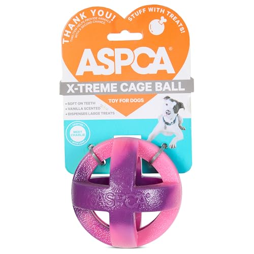 ASPCA Heavy Duty Cage Ball Hundespielzeug - Duftendes Kauspielzeug aus Gummi für Power-Kauer - Langlebiges & sicheres TPR-Material - Indoor & Outdoor Apportierspiel ASPCA Heavy Duty Cage Ball Hundespielzeug - Duftendes Kauspielzeug aus Gummi für Power-Kauer - Langlebiges & sicheres TPR-Material - Indoor & Outdoor Apportierspiel von ASPCA