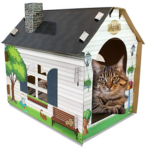 ASPCA Katzenhaus und Kratzbaum mit Katzenminze im Lieferumfang enthalten. von ASPCA