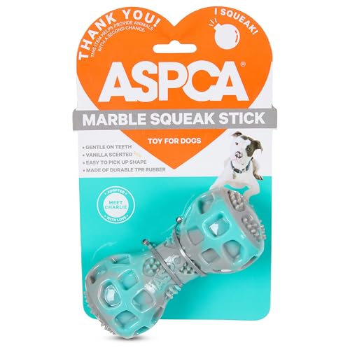 ASPCA Marble Stick Hundespielzeug - Vanilleduft, langlebiges TPR-Kauspielzeug für Hunde, leicht zu transportierender strukturierter Stick mit zahnärztlichen Vorteilen, sanft zu den Zähnen ASPCA Marble Stick Hundespielzeug - Vanilleduft, langlebiges TPR-Kauspielzeug für Hunde, leicht zu transportierender strukturierter Stick mit zahnärztlichen Vorteilen, sanft zu den Zähnen von ASPCA