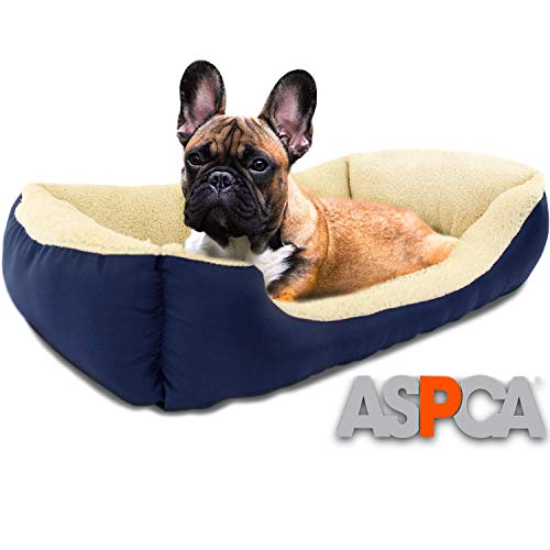 ASPCA Microtech Hundebett, gestreift, 71,1 x 50,8 x 20,3 cm, Blau von ASPCA