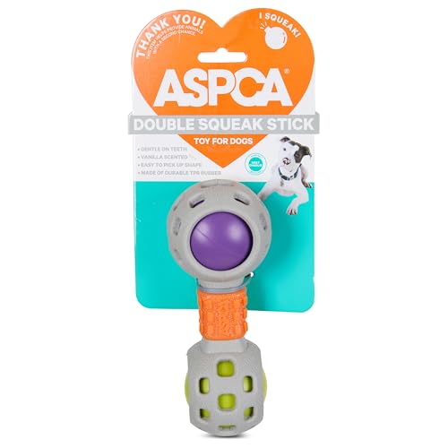 ASPCA Quietschender Stick Hundespielzeug - Langlebiger TPR-Kaustab mit Zahnfleischmassaging-Spikes, strukturiertes Gummi für Zahnsteinkontrolle & Zahngesundheit - Großes Quietschspielzeug für ASPCA Quietschender Stick Hundespielzeug - Langlebiger TPR-Kaustab mit Zahnfleischmassaging-Spikes, strukturiertes Gummi für Zahnsteinkontrolle & Zahngesundheit - Großes Quietschspielzeug für von ASPCA