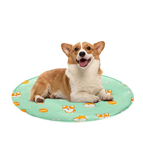 ASTRL Gel-Kühlmatte für Hunde, wasserdicht, kühlendes Gel-Matte, wasserabweisend, kühlendes Katzenbett mit Avocado-Muster für kleine Katzen von ASTRL