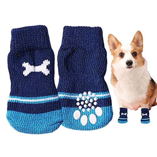 ASTRL Pfotensocken | Doppelseitige Anti-Rutsch-Socken mit verstellbaren Trägern,Pfotenschutz für Welpen, kleine, mittelgroße Hunde, Haustierzubehör von ASTRL