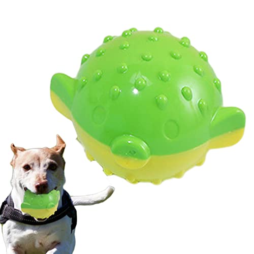 ASTRL Quietschbälle für Hunde, Zahnreinigungsball für Hunde, unregelmäßiger springender Ball, klingend, interaktives Welpenspielzeug mit konvexen Punkten von ASTRL