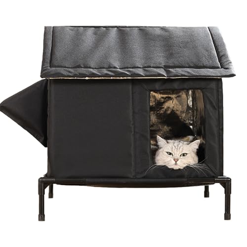 ASTVDFQK Ganzjahres-Katzenhaus, Belüftet, Einfache Montage, Erhöhter Boden, Wildkatzenhaus Im Freien for Hunde, Katzen ASTVDFQK Ganzjahres-Katzenhaus, Belüftet, Einfache Montage, Erhöhter Boden, Wildkatzenhaus Im Freien for Hunde, Katzen von ASTVDFQK