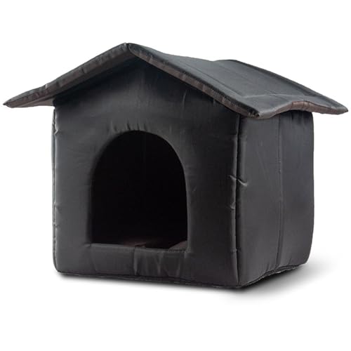 ASTVDFQK Katzenbett for Alle Jahreszeiten Mit Abnehmbarem Design, Wasserdichtes Katzenhaus Outdoor for Draußen, Wildkatzenhaus for Draußen(L) von ASTVDFQK
