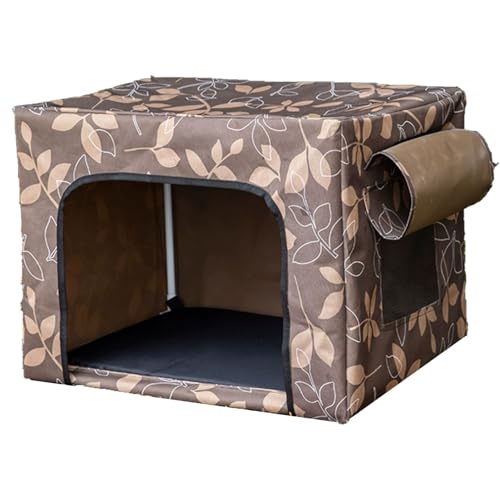 ASTVDFQK Katzenhaus Outdoor, Wetterfestes Katzenhaus Mit Matte, Einfach Zu Montieren(A) von ASTVDFQK