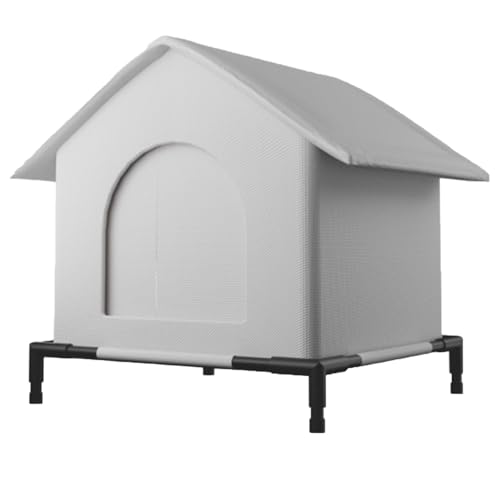 ASTVDFQK Katzenhaus for Draußen, Wetterfest, Wildkatzenhaus, Katzenunterstand Mit Türvorhang Und Weicher Matte, Einfach Zu Montieren von ASTVDFQK