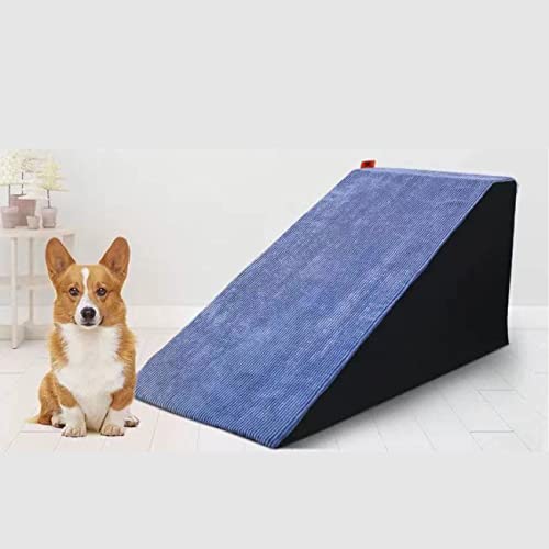 Pet Slope Small Dog Climbing Senior Dog Barrierefreies Bett Schwammleiter kann entfernt und gewaschen Werden (Blue 30°) von ASUMUI
