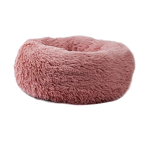 ASYHONG Katzenhundbett Haustierbett Zwinger Haustierbett für Katzen und Hunde rund Ultra weiche Plüsch Haustier Schlafbett Hundebett Welpensofa (Blau: A, Größe: Außendurchmesser 50 cm) KeYJ von ASYHONG