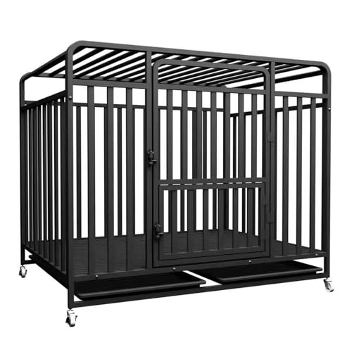 Heavy Dut Hundekratenituren, Hundezwinger -Pet Cawith -Räder und abnehmbares Tablett KeYJ Heavy Dut Hundekratenituren, Hundezwinger -Pet Cawith -Räder und abnehmbares Tablett KeYJ von ASYHONG