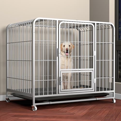 Heavy Duty Hundekiste, Haustier Zwinger -Playpen, Hundezwinger, Haustierkiste mit Rädern und abnehmbarem Tablett/Sier KeYJ Heavy Duty Hundekiste, Haustier Zwinger -Playpen, Hundezwinger, Haustierkiste mit Rädern und abnehmbarem Tablett/Sier KeYJ von ASYHONG