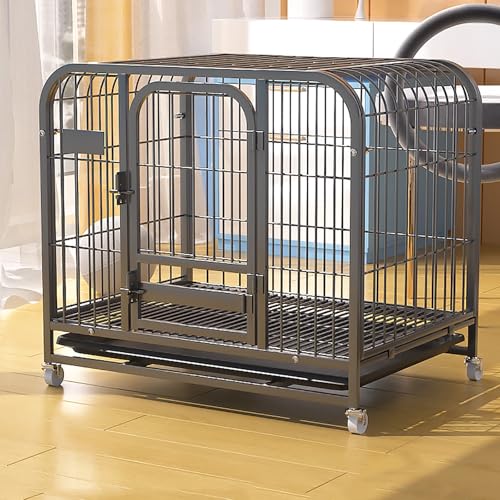 Heavy Duty Hundekiste, Hundezwinger, Haustierkiste mit Rädern und abnehmbarem Tablett KeYJ Heavy Duty Hundekiste, Hundezwinger, Haustierkiste mit Rädern und abnehmbarem Tablett KeYJ von ASYHONG