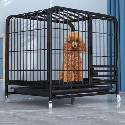 Hundekäfige, Hundekiste Metallhund Zwinger Cawith Abnehmbares Tablett KeYJ Hundekäfige, Hundekiste Metallhund Zwinger Cawith Abnehmbares Tablett KeYJ von ASYHONG