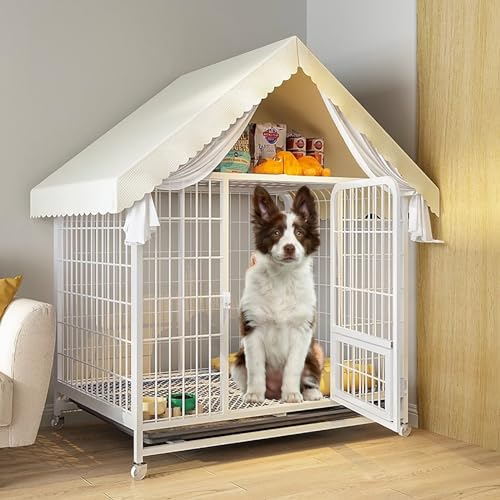 Hundekiste, Innenhäuserhund-Kapet-Zwinger-Playpen mit Ausziehschale, Hund Kennel/Weiß KeYJ Hundekiste, Innenhäuserhund-Kapet-Zwinger-Playpen mit Ausziehschale, Hund Kennel/Weiß KeYJ von ASYHONG