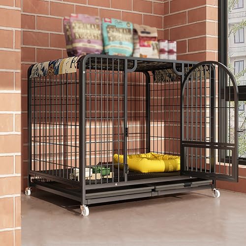 Hundezwinger, Hochleistungs -Haustierkäfig, Haustier Zwinger -Playpen, Hunde Cawith Abnehmbares Tablett/Schwarz KeYJ Hundezwinger, Hochleistungs -Haustierkäfig, Haustier Zwinger -Playpen, Hunde Cawith Abnehmbares Tablett/Schwarz KeYJ von ASYHONG