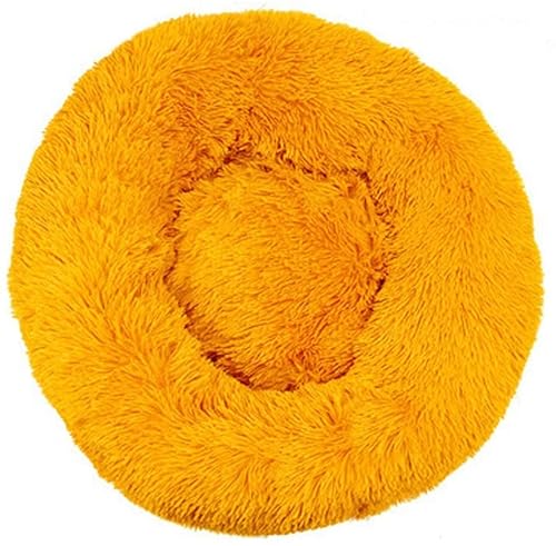 Katzenhundbett Haustier Bett Zwinger lange Plüsch Super weiche Haustierbett Zwinger Hunde Runde Katzen Winter warmes Haustier Nest Welpe Kissenmatte tragbare Katzenversorgungen für Katzenhund -Bett von ASYHONG