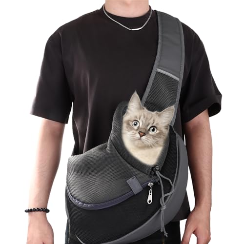 ASelected Haustier-Tragetasche, Haustiertasche mit verstellbarem Schultergurt, freihändige Katzen-Tragetasche, Netzstoff, Haustier-Tragetasche, Haustier-Tragetasche, Tragetasche für Hunde, Katzen ASelected Haustier-Tragetasche, Haustiertasche mit verstellbarem Schultergurt, freihändige Katzen-Tragetasche, Netzstoff, Haustier-Tragetasche, Haustier-Tragetasche, Tragetasche für Hunde, Katzen von ASelected