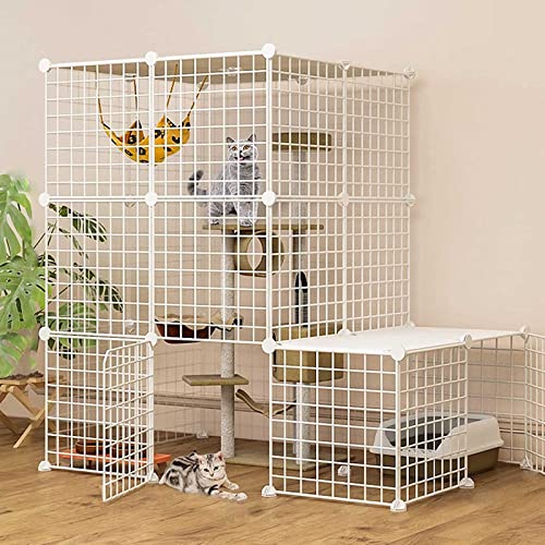 Große Katzenkäfige Für Den Innenbereich – Katzenkäfig, Zwinger, Katzengehege, Frettchenkäfig, Katzenlaufstall, Katzenzaun, Katzenkäfig Mit Katzentoilette, Abnehmbarer Haustier-Auslaufplatz Mit Hänge Große Katzenkäfige Für Den Innenbereich – Katzenkäfig, Zwinger, Katzengehege, Frettchenkäfig, Katzenlaufstall, Katzenzaun, Katzenkäfig Mit Katzentoilette, Abnehmbarer Haustier-Auslaufplatz Mit Hänge von ASumPio