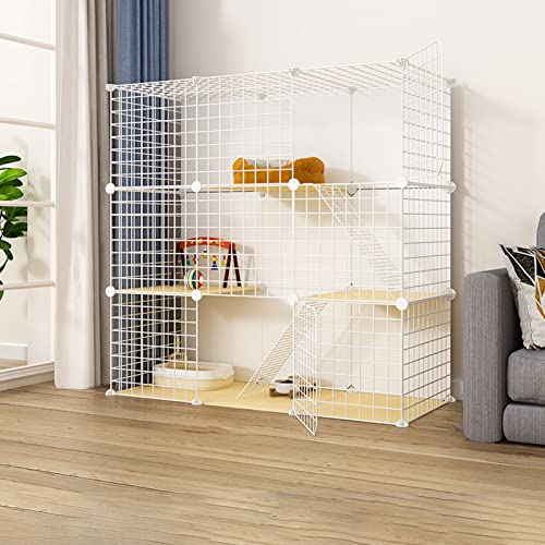Großer Katzenkäfig Für Den Innenbereich, Tragbarer Meerschweinchenkäfig, Zusammenklappbarer Haustierkäfig, Haustierkäfige Für Katzen, Großer Übungsbereich, Ideal Für 1–2 Katzen (109 X 49 X 110 cm) Großer Katzenkäfig Für Den Innenbereich, Tragbarer Meerschweinchenkäfig, Zusammenklappbarer Haustierkäfig, Haustierkäfige Für Katzen, Großer Übungsbereich, Ideal Für 1–2 Katzen (109 X 49 X 110 cm) von ASumPio