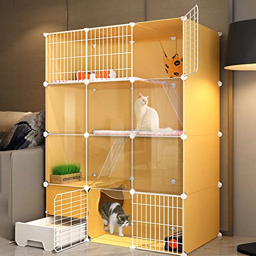 Großer Katzenkäfig Für Den Innenbereich – Kleintierkäfig, Selbstgebauter Katzenzwinger Mit Drahtzaun, Großer Katzenkäfig Für Den Innenbereich Mit Katzentoilette Für 1–2 Katzen, Frettchen, Chinchilla Großer Katzenkäfig Für Den Innenbereich – Kleintierkäfig, Selbstgebauter Katzenzwinger Mit Drahtzaun, Großer Katzenkäfig Für Den Innenbereich Mit Katzentoilette Für 1–2 Katzen, Frettchen, Chinchilla von ASumPio
