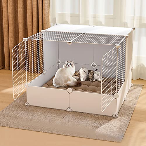 Katzenkäfige, Katzengehege Für Den Innenbereich, Katzenzwinger, Kätzchenlaufstall, Hundekäfige Für Große Hunde, Frettchenkäfig, Haustierlaufstall Für Den Innen-/Außenbereich – Großer Auslauf, Ideal von ASumPio