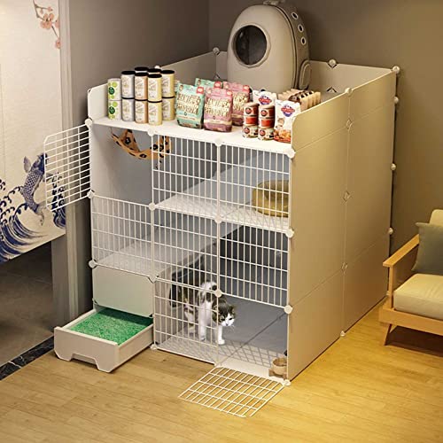 Katzenkäfige, Katzenkiste Für Den Innenbereich, DIY-Katzenlaufstall, Katzengehege, Abnehmbare Katzenhütten Aus Metall Mit Geschlossener Katzentoilette, Hundekisten Für Kleine Hunde – Für Kleintiere, Katzenkäfige, Katzenkiste Für Den Innenbereich, DIY-Katzenlaufstall, Katzengehege, Abnehmbare Katzenhütten Aus Metall Mit Geschlossener Katzentoilette, Hundekisten Für Kleine Hunde – Für Kleintiere, von ASumPio