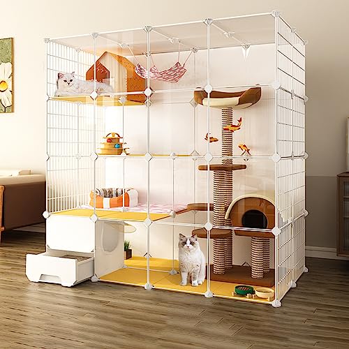 Tragbarer Katzenkäfig, Großer Katzenkäfig Für Den Innenbereich, Katzenkäfig Für Den Innenbereich Mit Katzentoilette, Haustierkäfige Für Kleintiere, DIY-Katzenlaufstall Für Den Innenbereich, Für Klei Tragbarer Katzenkäfig, Großer Katzenkäfig Für Den Innenbereich, Katzenkäfig Für Den Innenbereich Mit Katzentoilette, Haustierkäfige Für Kleintiere, DIY-Katzenlaufstall Für Den Innenbereich, Für Klei von ASumPio