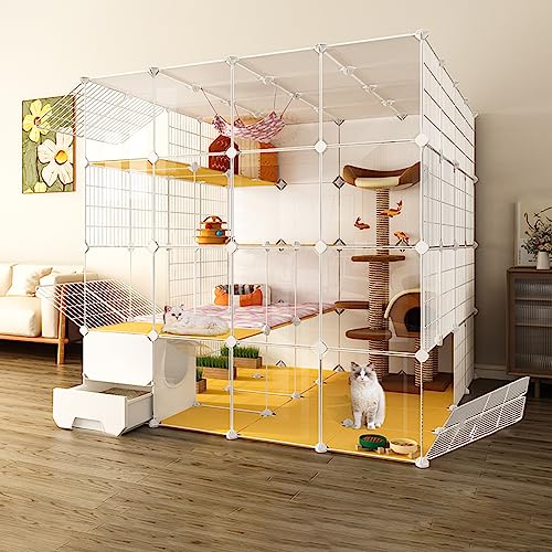 Tragbarer Katzenkäfig, Großer Katzenkäfig Für Den Innenbereich, Katzenkäfig Für Den Innenbereich Mit Katzentoilette, Haustierkäfige Für Kleintiere, DIY-Katzenlaufstall Für Den Innenbereich, Für Klei Tragbarer Katzenkäfig, Großer Katzenkäfig Für Den Innenbereich, Katzenkäfig Für Den Innenbereich Mit Katzentoilette, Haustierkäfige Für Kleintiere, DIY-Katzenlaufstall Für Den Innenbereich, Für Klei von ASumPio