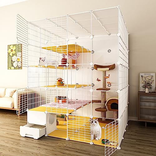 Tragbarer Katzenkäfig, Großer Katzenkäfig Für Den Innenbereich, Katzenkäfig Für Den Innenbereich Mit Katzentoilette, Haustierkäfige Für Kleintiere, DIY-Katzenlaufstall Für Den Innenbereich, Für Klei Tragbarer Katzenkäfig, Großer Katzenkäfig Für Den Innenbereich, Katzenkäfig Für Den Innenbereich Mit Katzentoilette, Haustierkäfige Für Kleintiere, DIY-Katzenlaufstall Für Den Innenbereich, Für Klei von ASumPio